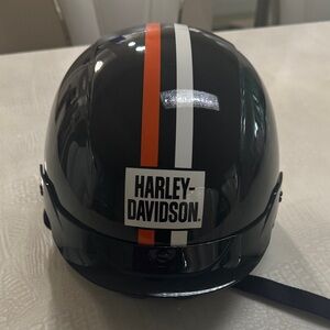 Harley-Davidson 1/2 Helmet with Sunshield Black orange & white Size XS
